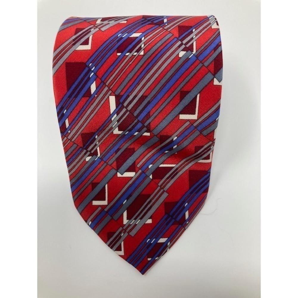 Stanley Blacker Mens Silk Tie 58 x 4 Red